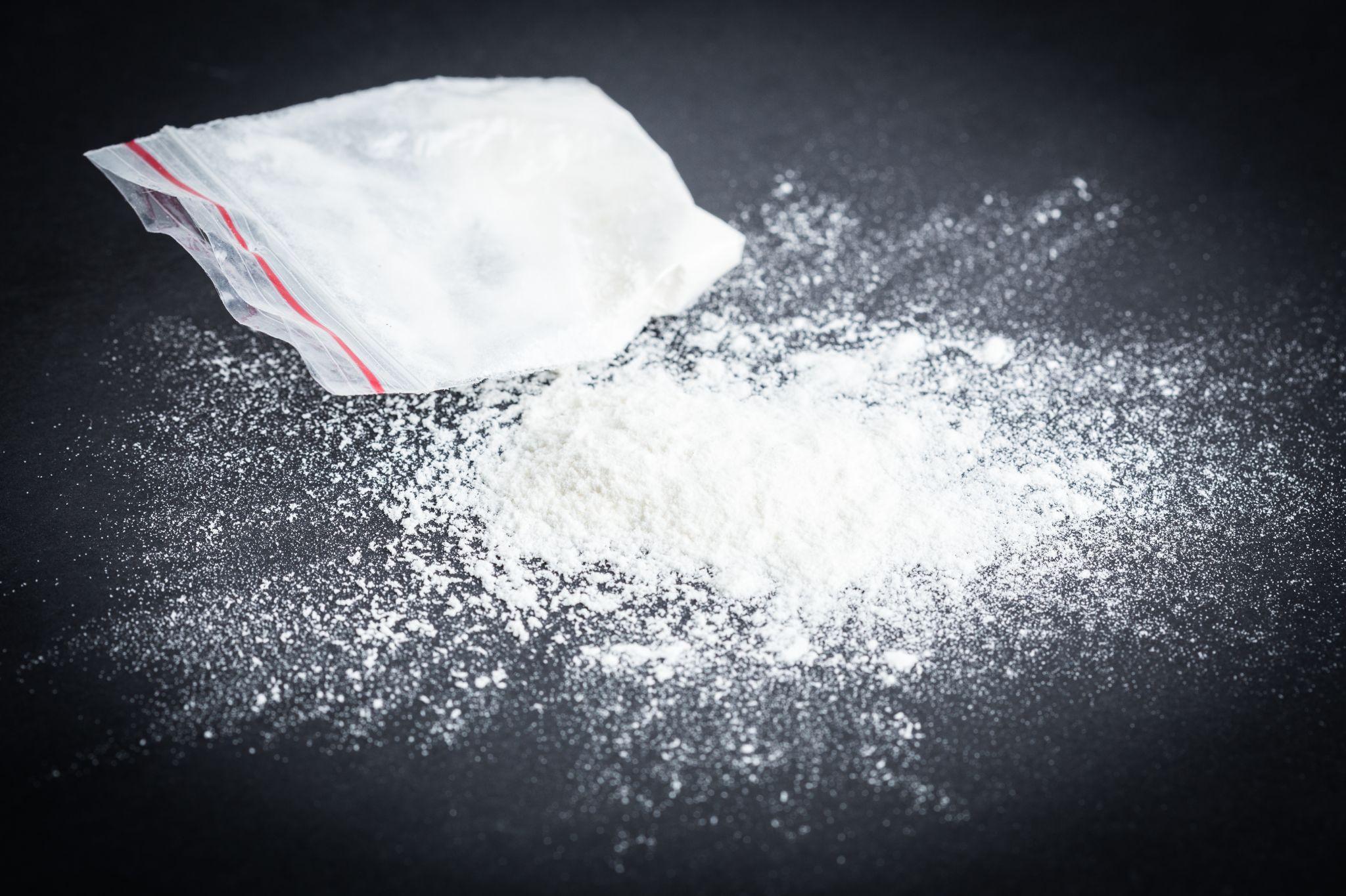 Cocaine or other illegal drugs, white powder