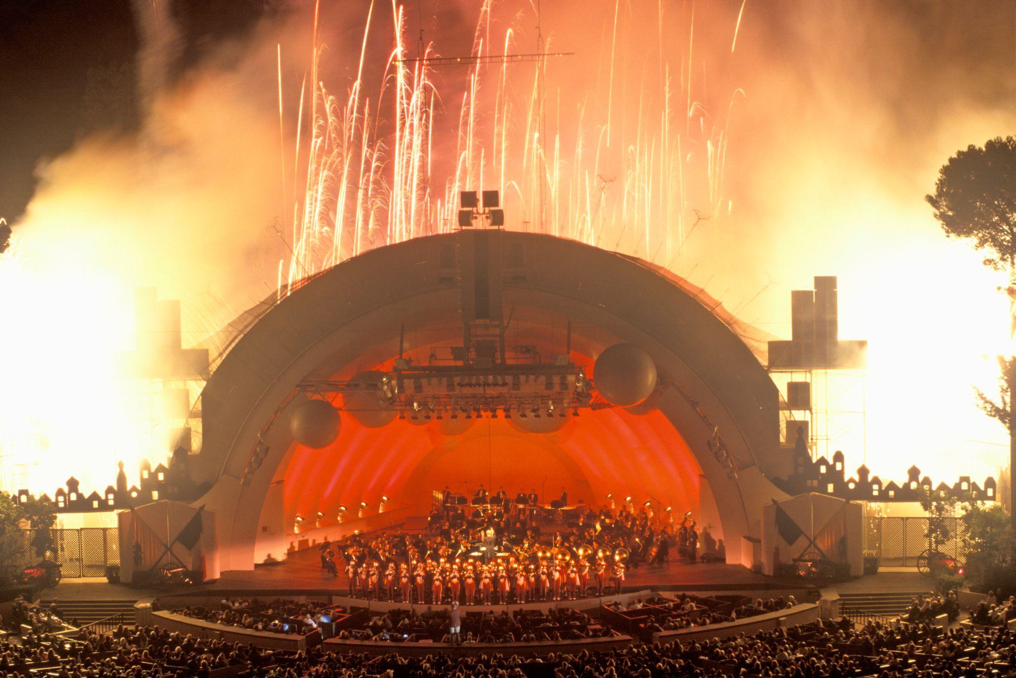 fireworks at the Hollywood Bowl, Los Angeles, California