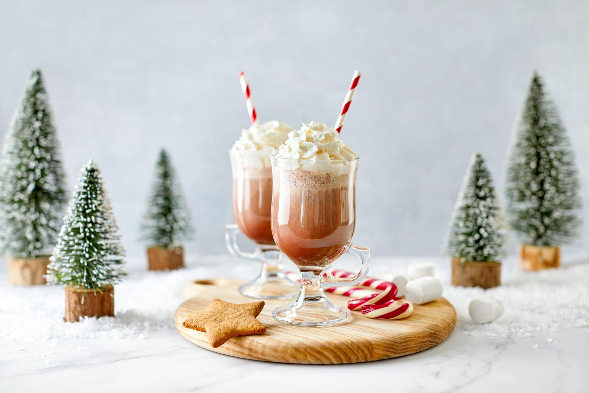 Winter holiday mocktail