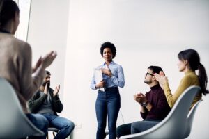 group session on addiction recovery at effective addiction recovery services in San Gabriel