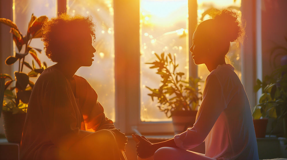 two girls attending a holistic treatment program in Temple City